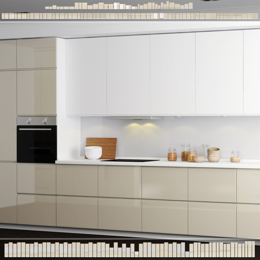 Кухня икеа Воксторп белая