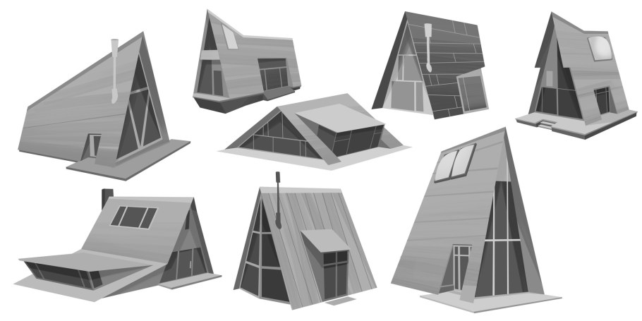 Треугольный туристический домик