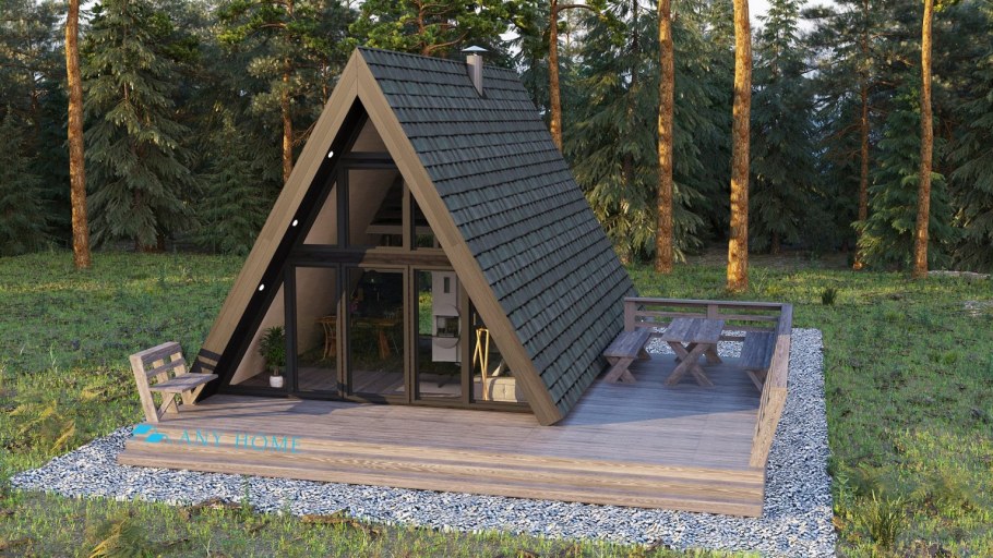 Дом шалаш а фрейм проект