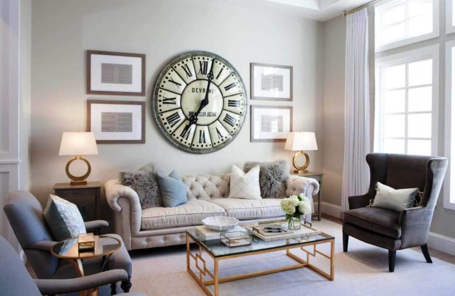 Настенные часы в интерьере