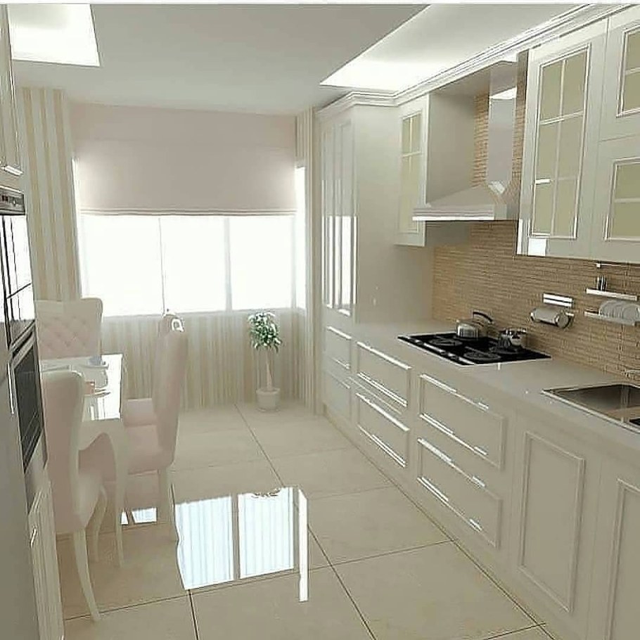 Кухня в светлых тонах