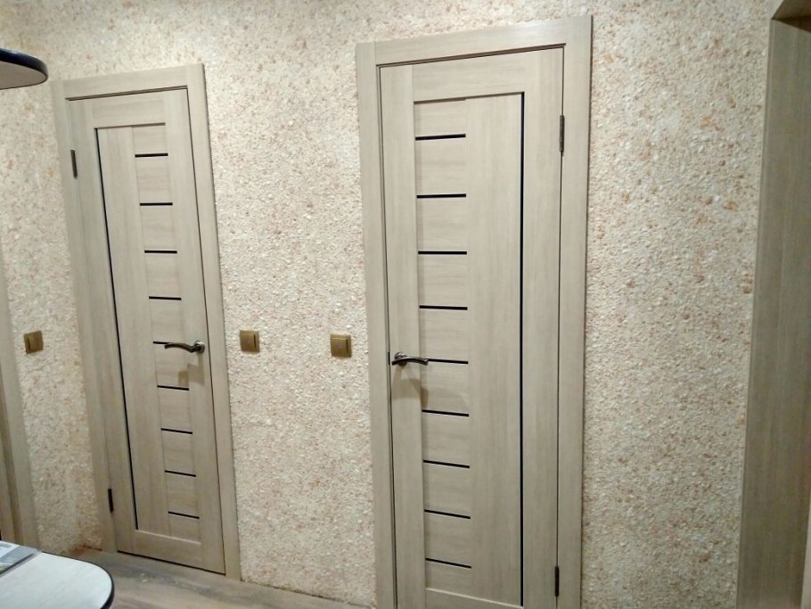 Двери для ванной и туалета 55х190 двойной блок