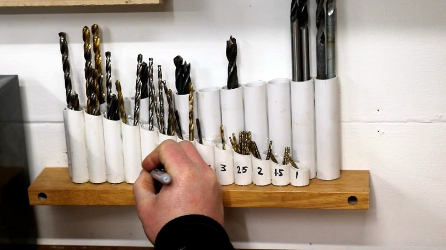 Органайзер для сверл из трубы