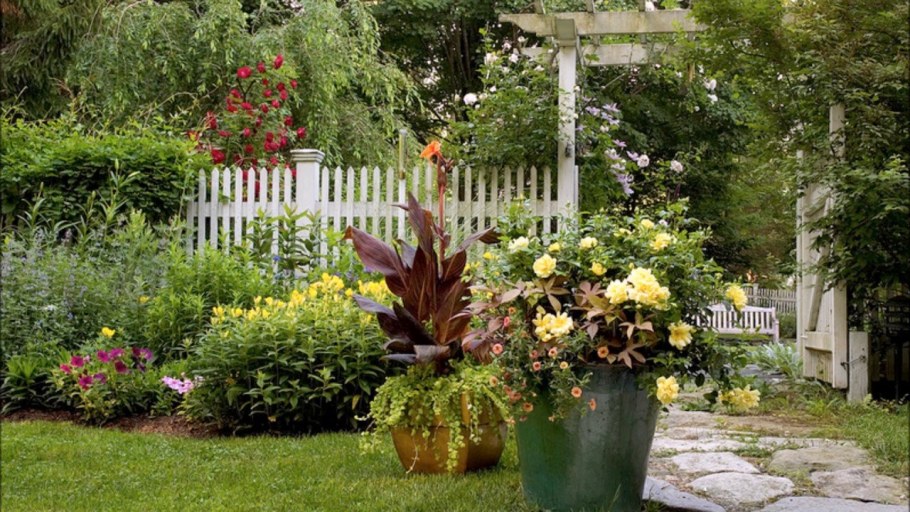 Цветники в контейнерах