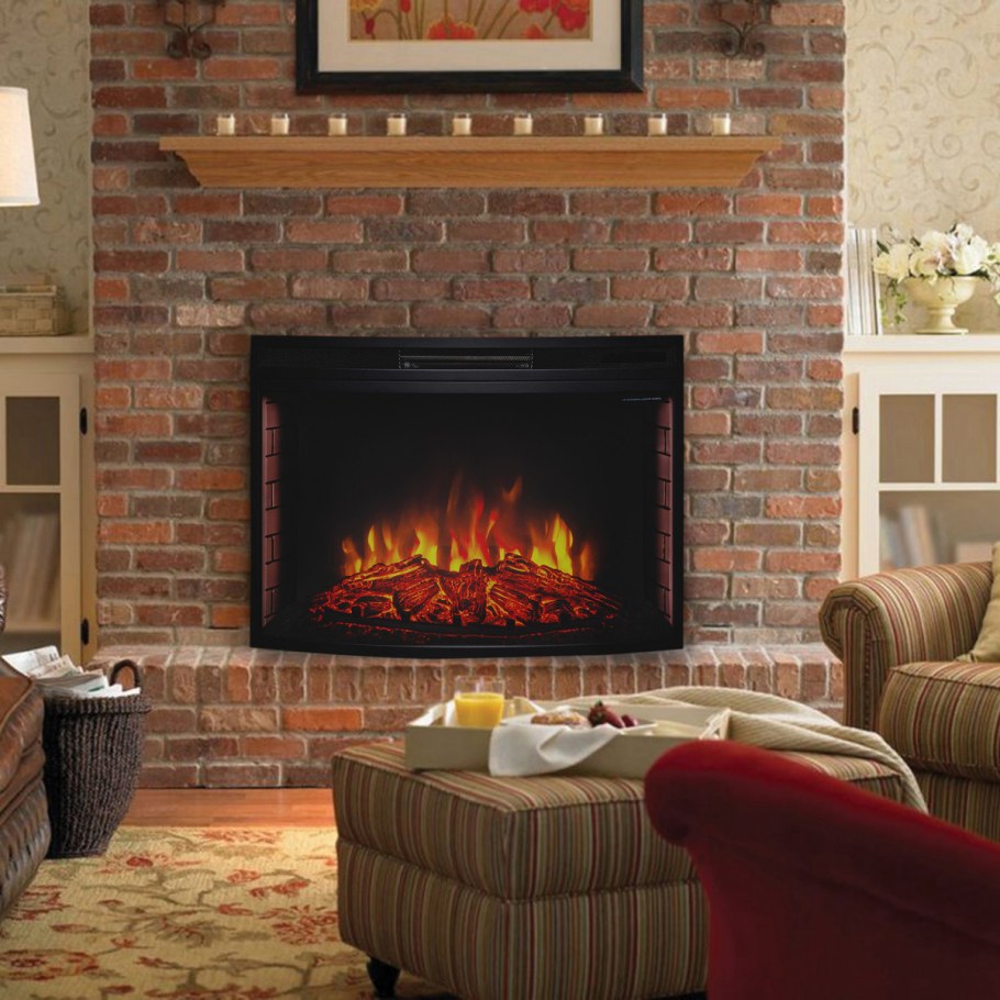 Камин кирпичный