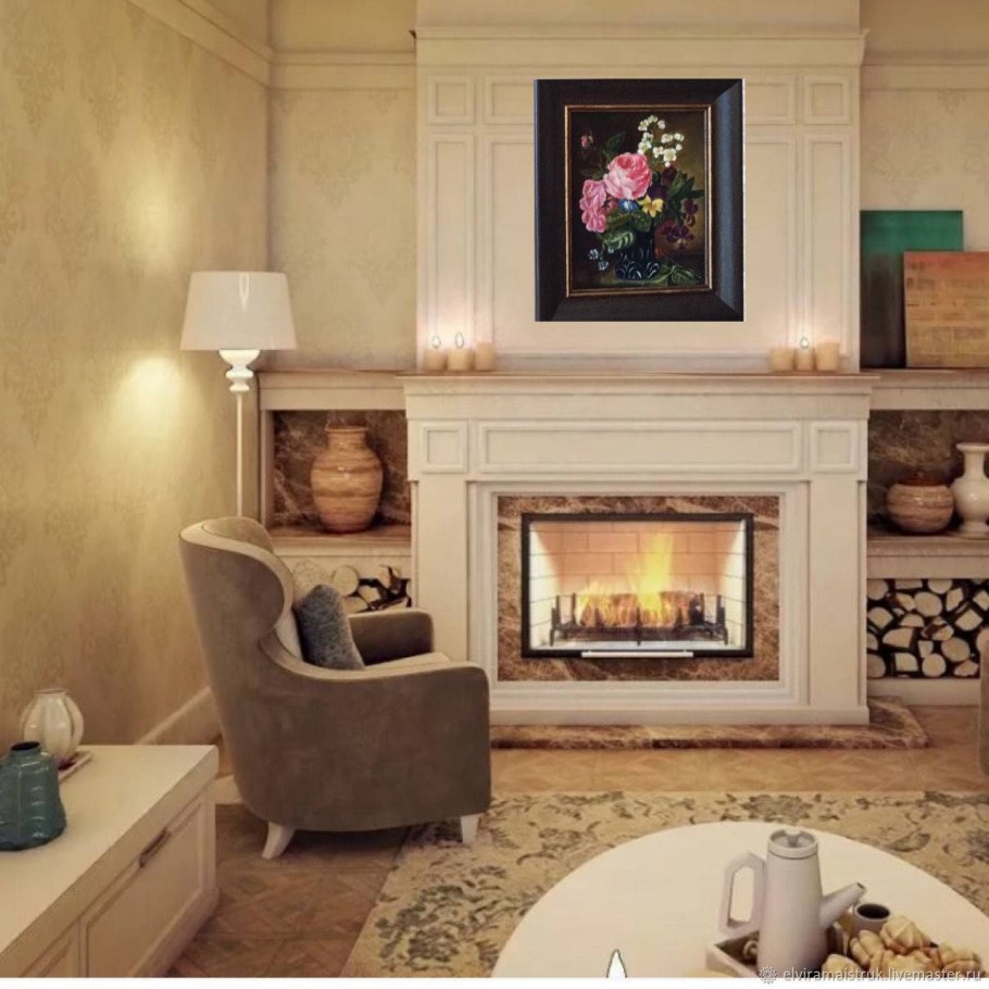 Гостиные с камином