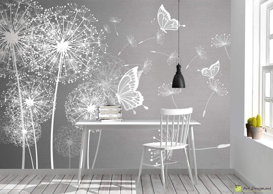 Одуванчики на стене