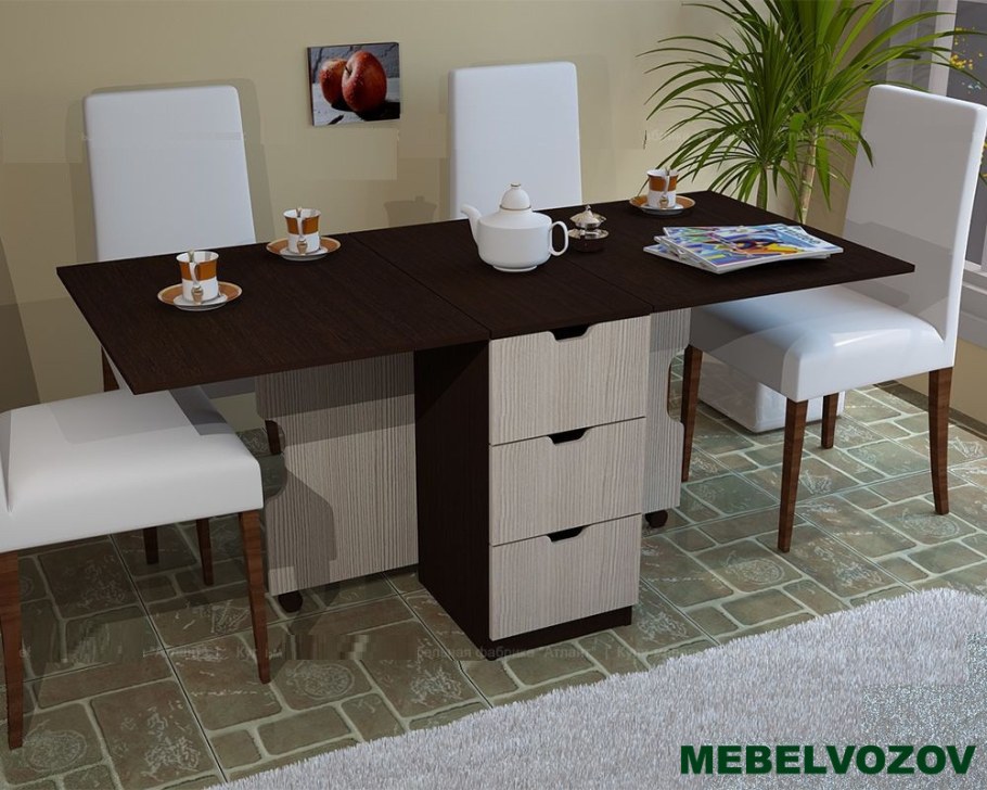 Стол-тумба ст-01, венге магия/дуб девонширский