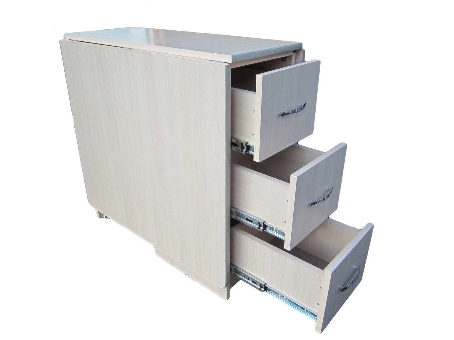 Стол-тумба с ящиками раскладной