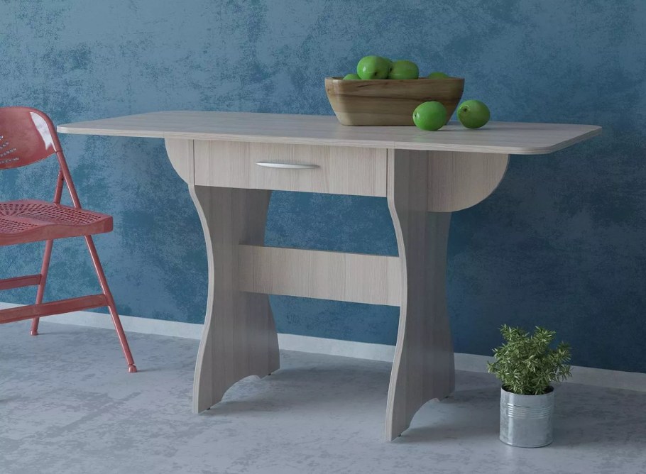 Стол обеденный с ящиком Гранд Кволити раскладной 6-02.120