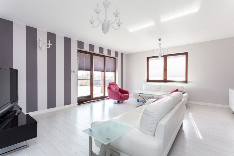 Покрашенные стены в интерьере