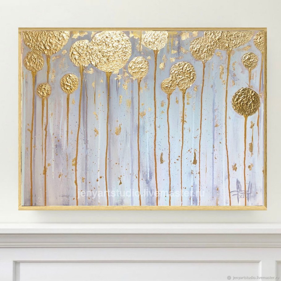 Интерьерная картина с золочением