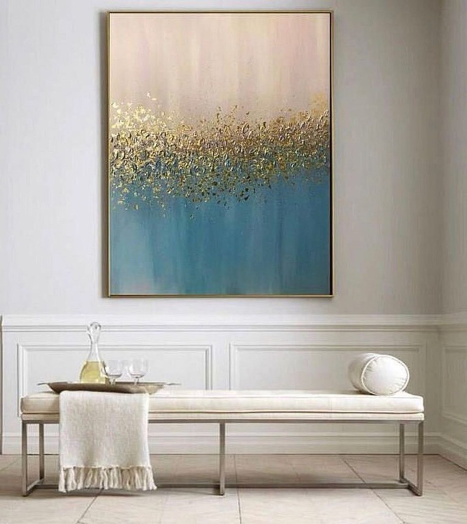 Интерьерные картины с золотом