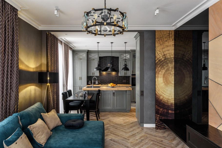 Интерьер квартиры в стиле Фьюжн