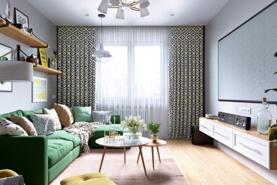 Гостиная 17 кв м икеа