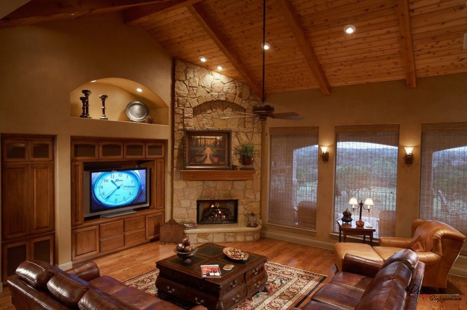 Гостиная в загородном доме