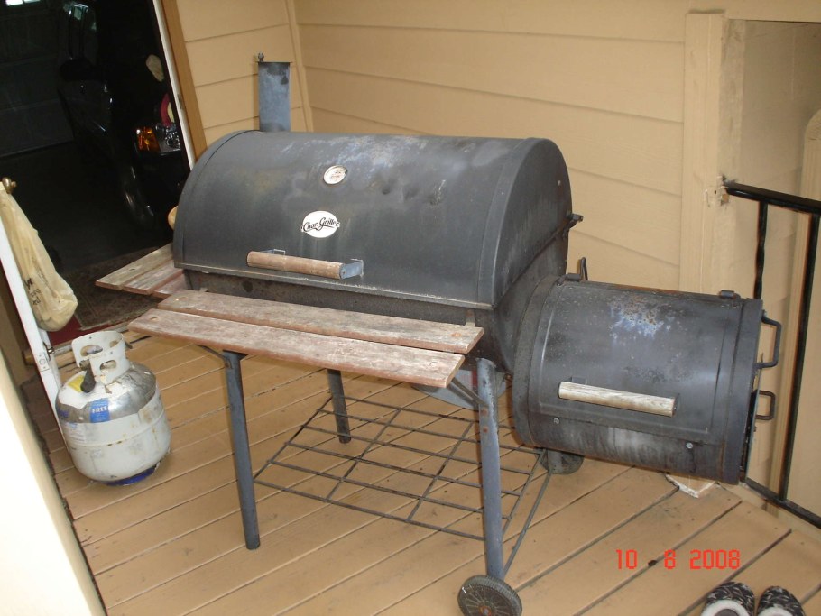 Коптилка горячегего копчения самодел