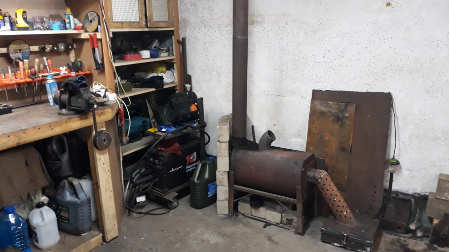 Мини коптильня в гараже