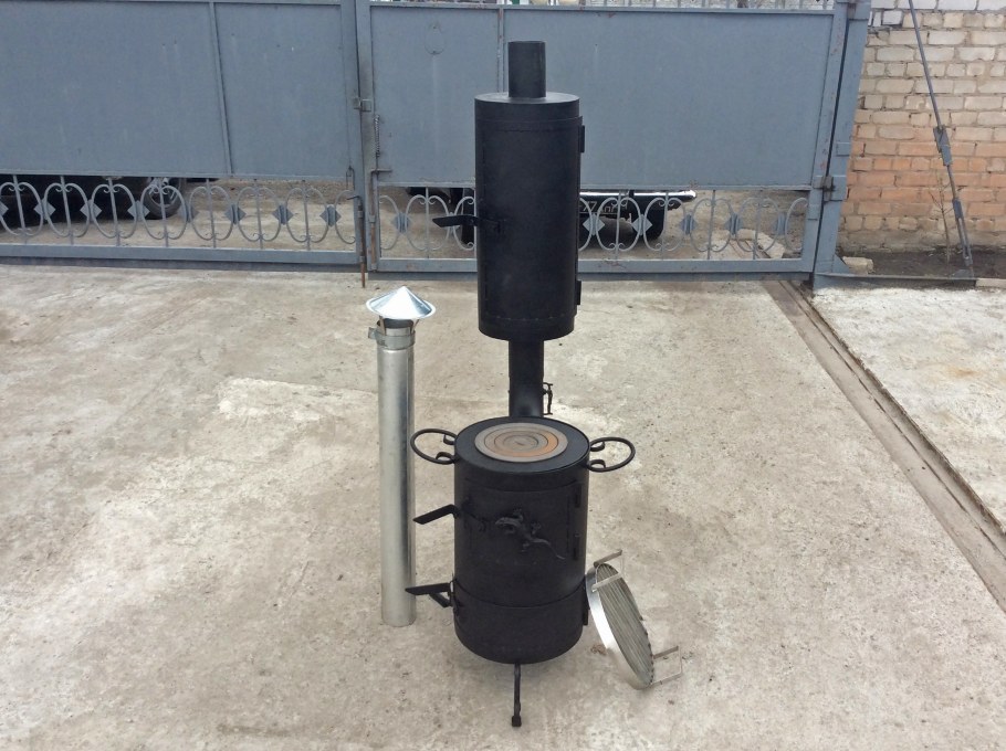 Печь для казана коптильня с трубы