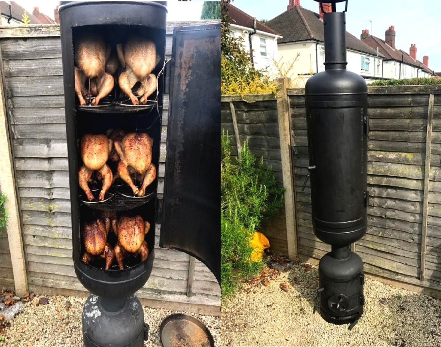 Коптильня холодного копчения из газового баллона