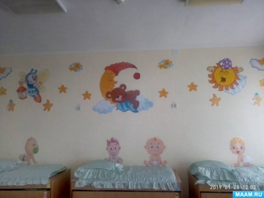 Украшение спальни в детском саду