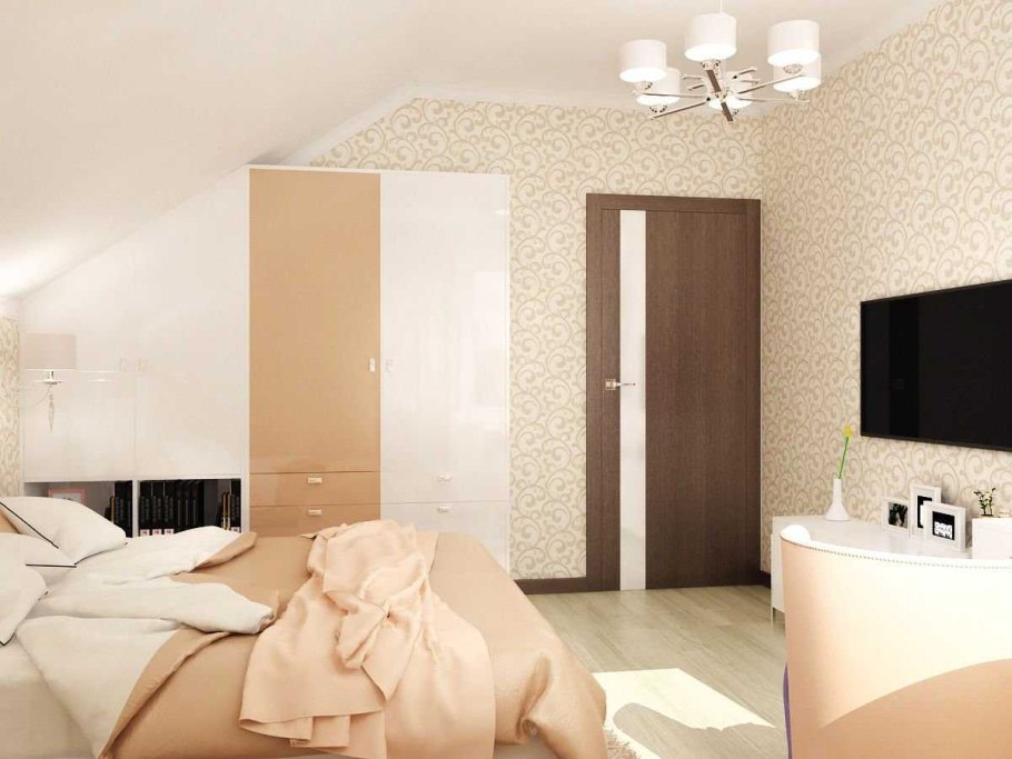 Светлые обои в комнату