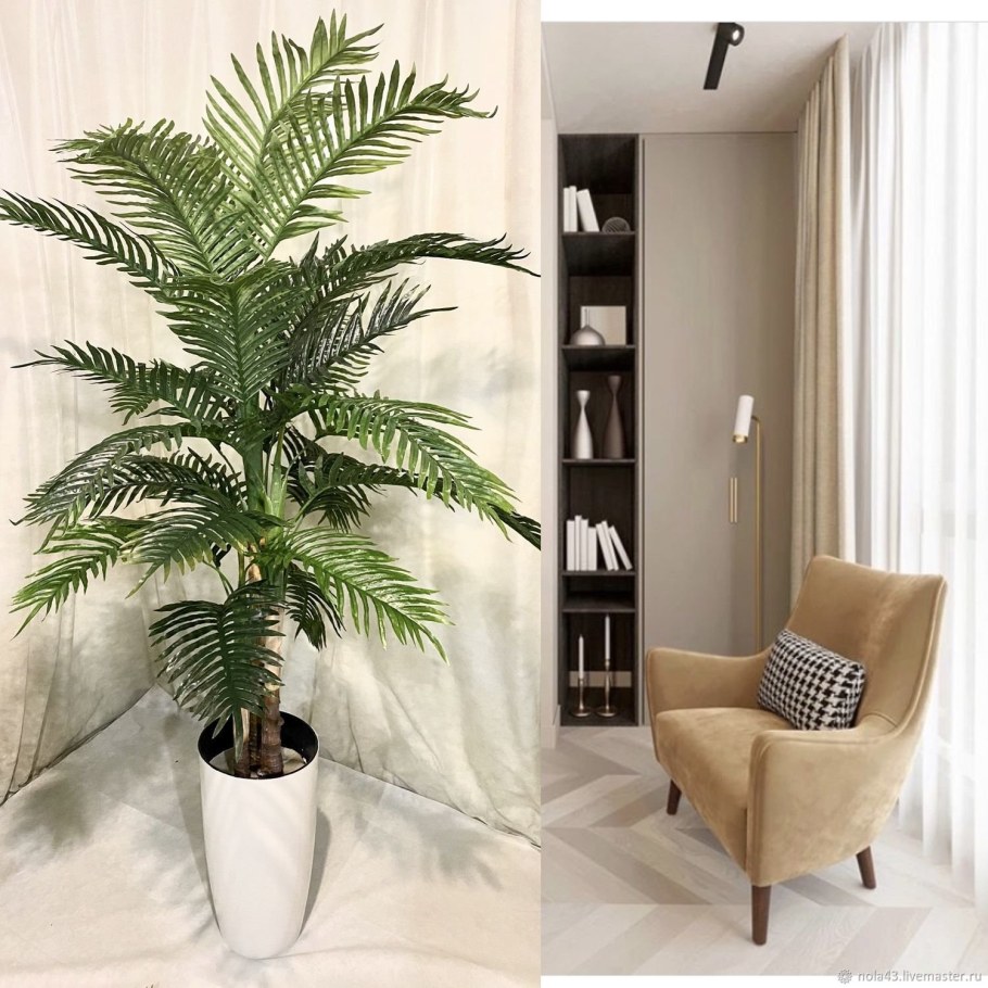 Искусственные пальмы для домашнего интерьера
