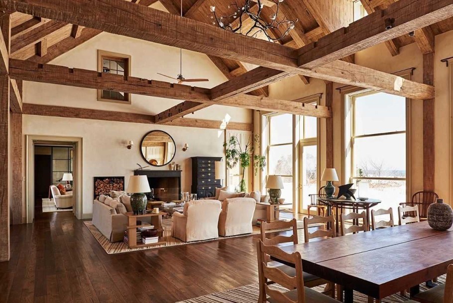 Фальшбалки в интерьере Прованс