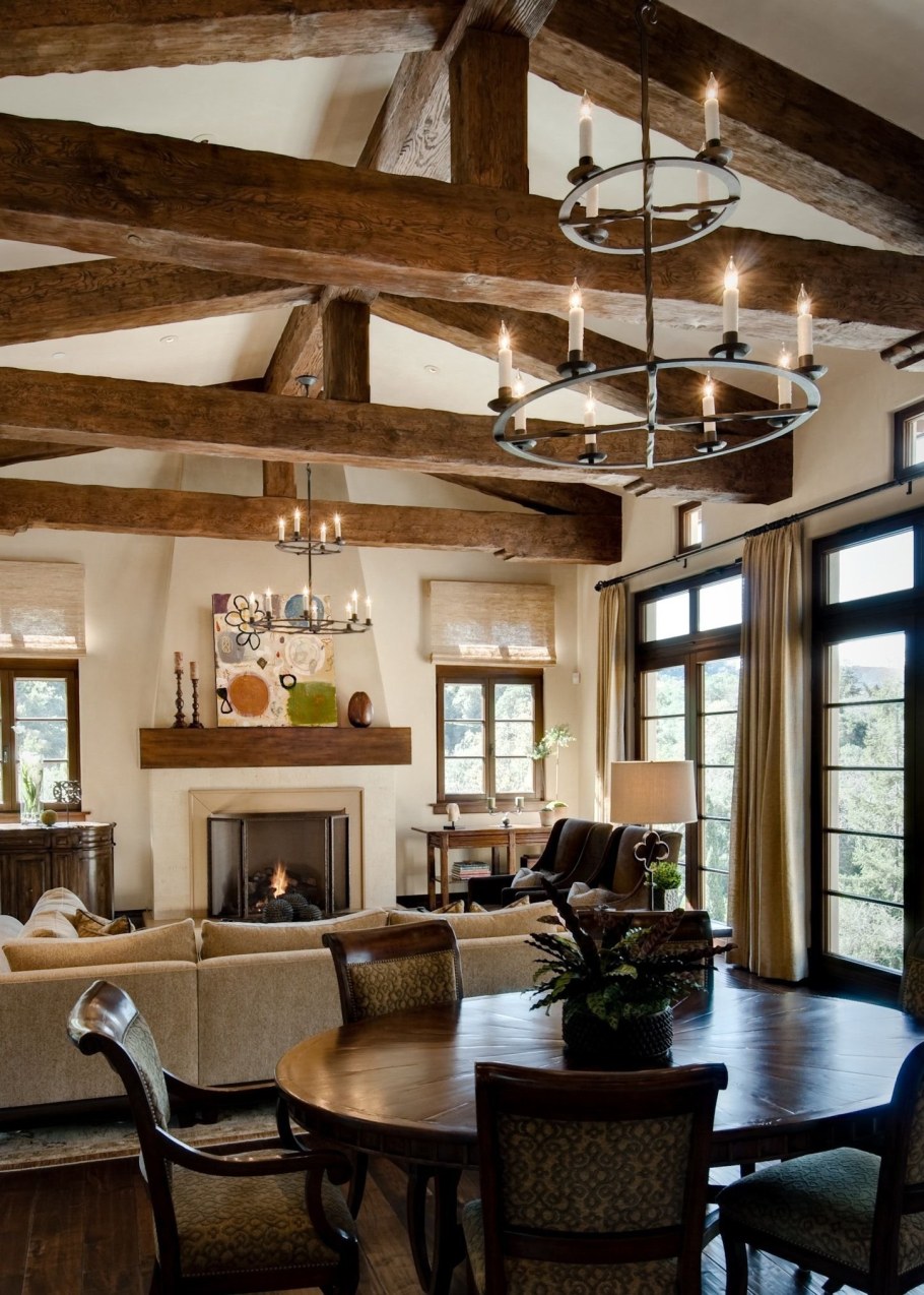 Фальшбалки в стиле Шале интерьер