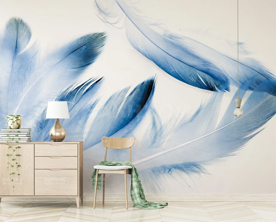 Роспись стен перья