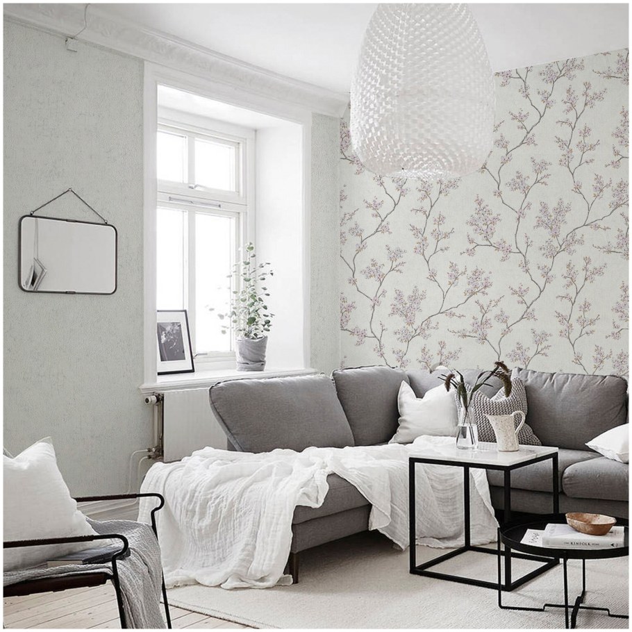 Обои флизелиновые Московская обойная фабрика Сакура розовые 1.06 м 4038-5