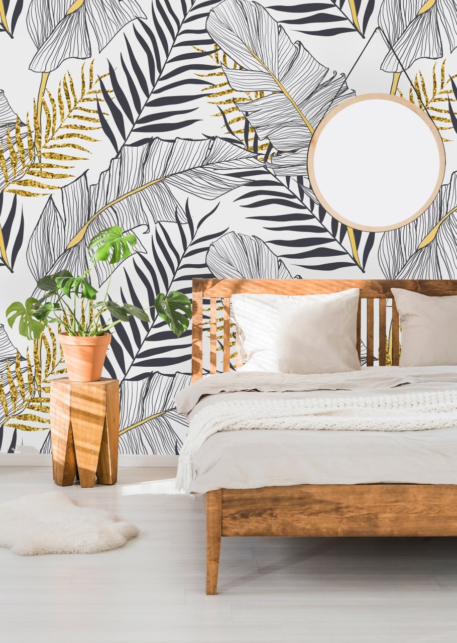 Пальмовые листья в интерьере