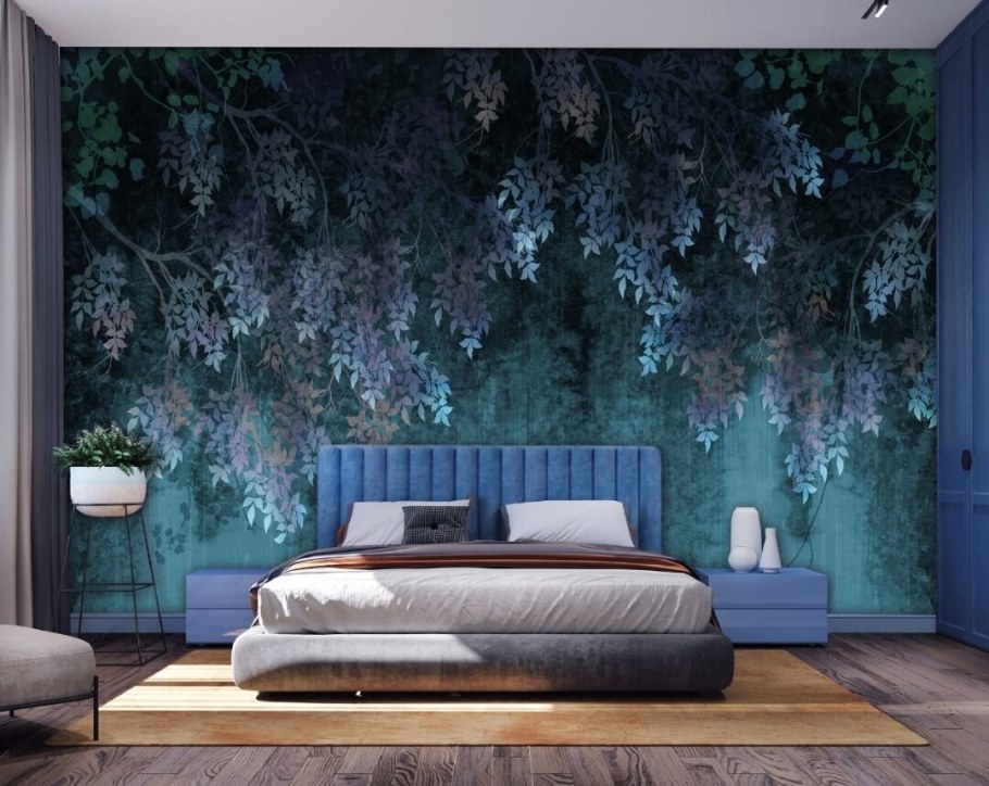 Модные тенденции в обоях для спальни 2021