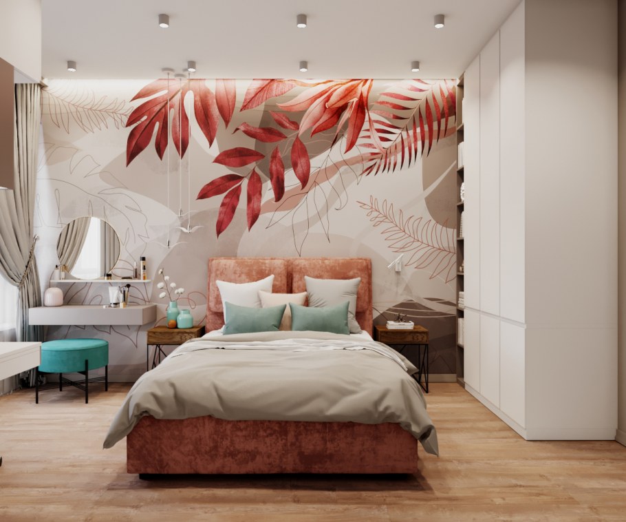 Фотообои в спальню