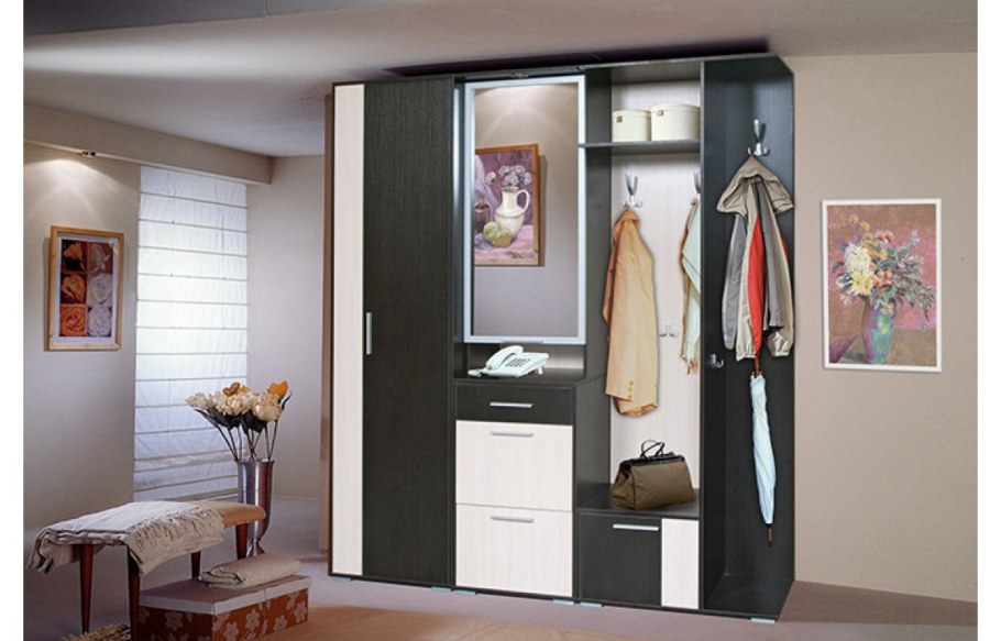 Прихожая 35 см глубина модульная