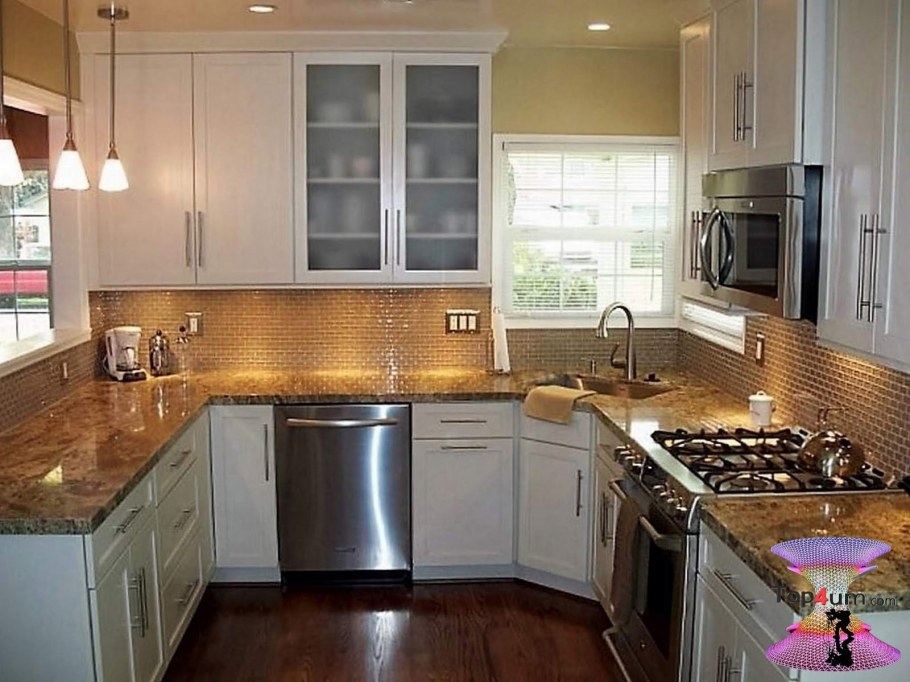 Кухонный гарнитур с мойкой в углу