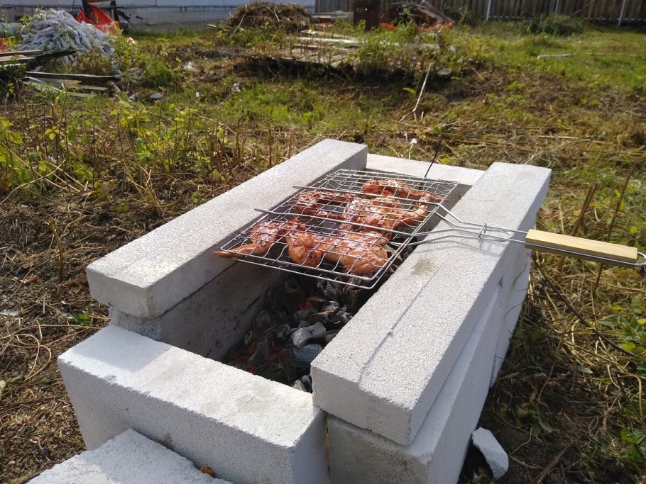 Мангал с крышей Grill area 140,2х118,6х209,4см сталь 3мм