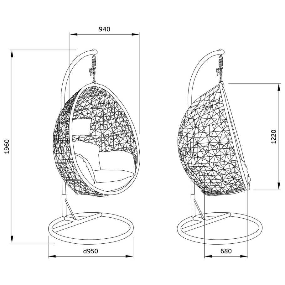 Кресло кокон блок ДВГ