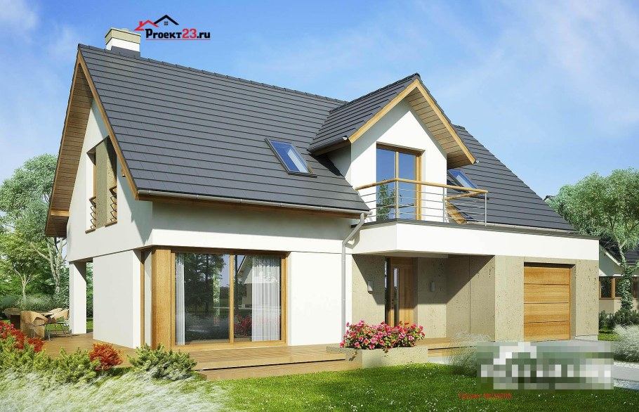 Красивые мансардные крыши