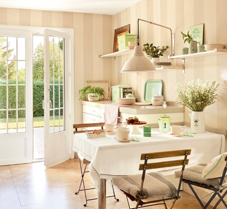 Весенний интерьер кухни