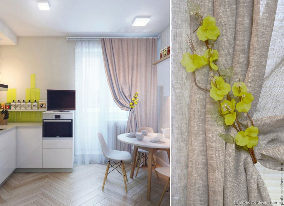 Дизайнерские шторы для кухни
