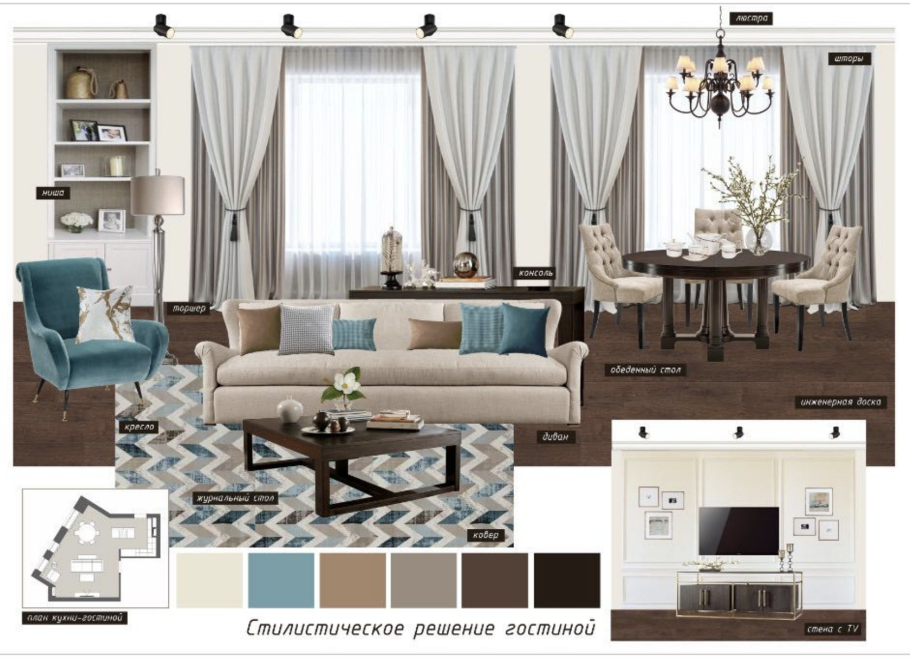 Коллажи для дизайнеров интерьера