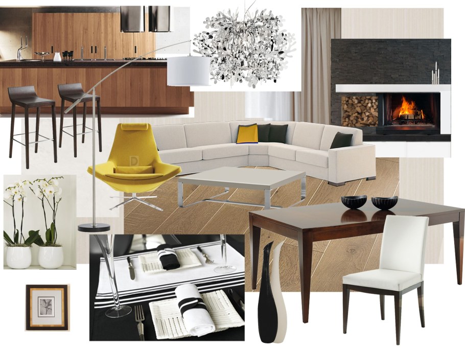 Стилевой коллаж интерьера