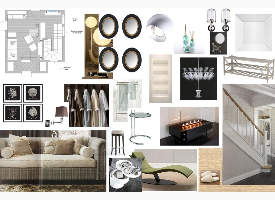 Коллажи для дизайнеров интерьера