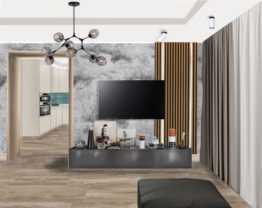 Визуализация интерьера коллаж