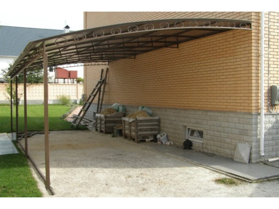 Навес односкатный 170 м2
