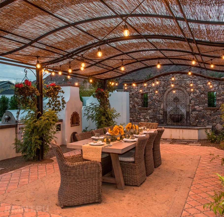 Красивые навесы во дворе