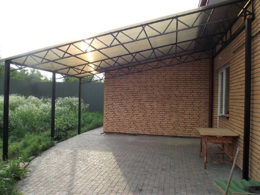 Навес односкатный 5х20