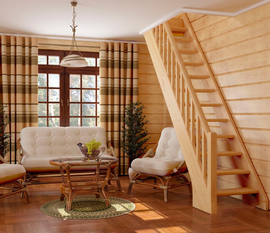 Лестница деревянная лс-10у