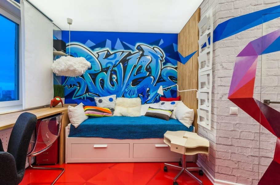 Комната в стиле граффити